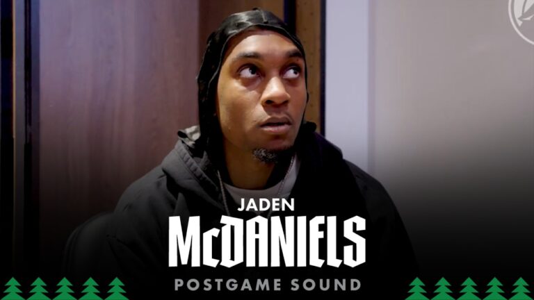 We Just Gotta Stay Aggressive. Jaden McDaniels Postgame Sound 3.11.26