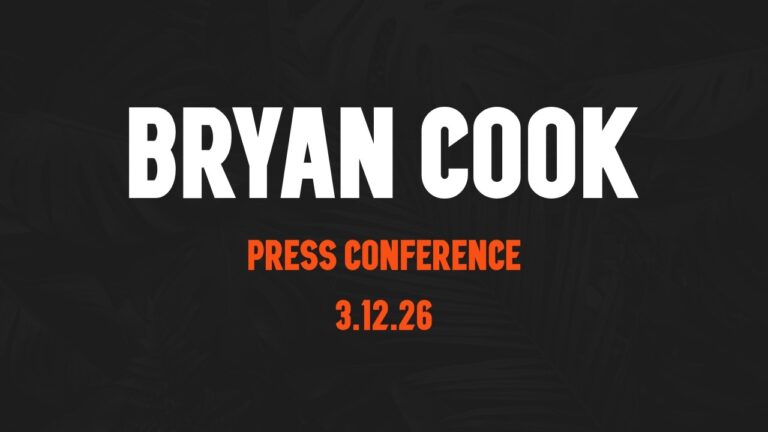 Bryan Cook Press Conference – March 12