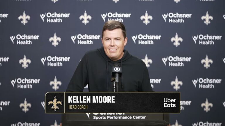 Kellen Moore talks Saints Free Agents, Tyler Shough New Orleans Saints