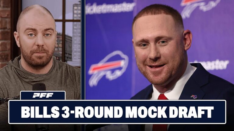 Buffalo Bills 3-Round Mock Draft PFF NFL Show