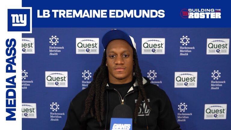 Tremaine Edmunds: &quotIm excited to get things started here&quot New York Giants