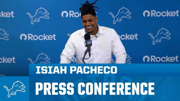 Isiah Pacheco Press Conference March 12, 2026