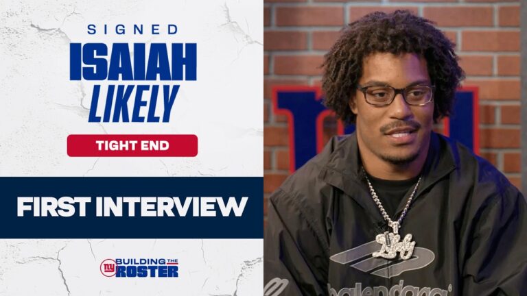 First Interview: Tight End Isaiah Likely on Joining the Giants New York Giants