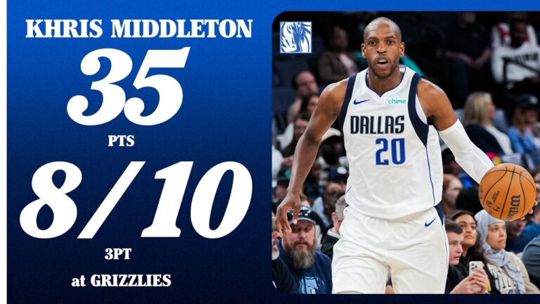 Khris Middleton (35 points) at Memphis Grizzlies March 12, 2026