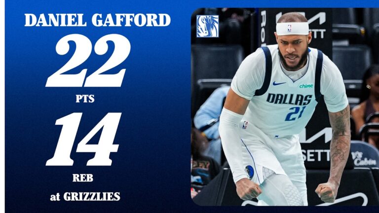 Daniel Gafford (22 PTS 14 REB) at Memphis Grizzlies March 12, 2026