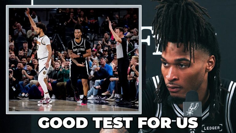 Stephon Castle on Game vs. Denver Being a Good Test for Spurs