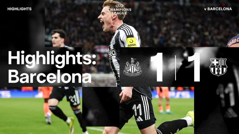 Newcastle United 1 Barcelona 1 UEFA Champions League Highlights