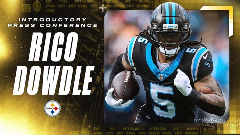 Rico Dowdle Introductory Press Conference Pittsburgh Steelers