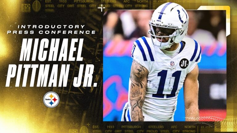 Michael Pittman Jr. Introductory Press Conference Pittsburgh Steelers