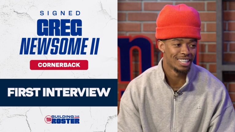 First Interview: Cornerback Greg Newsome II on Joining the Giants New York Giants