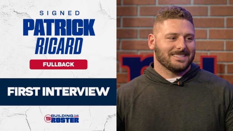 First Interview: Fullback Patrick Ricard on Joining the Giants New York Giants