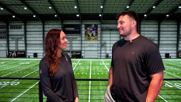 Dillon Radunz 1-on-1 interview after re-signing with Saints 2026 Free Agency