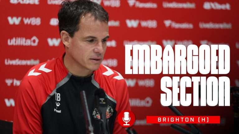 Brighton Press Conference Embargoed Section