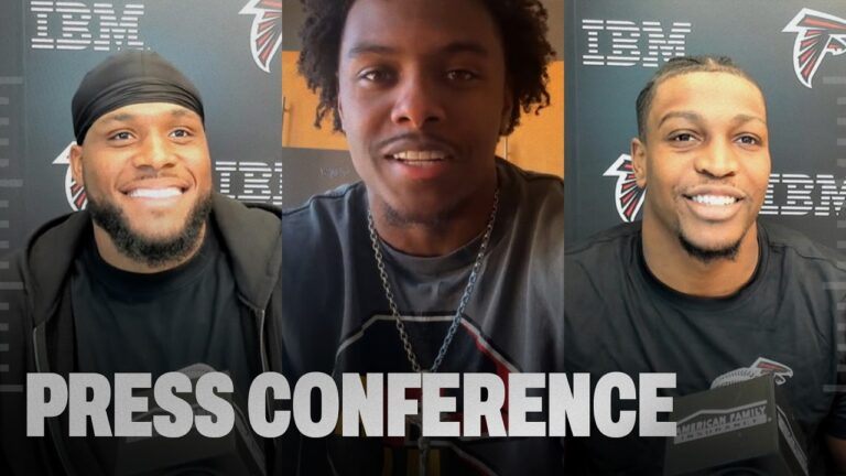 Jahan Dotson, Chris Williams & others on the excitement of joining the Falcons Press Conference