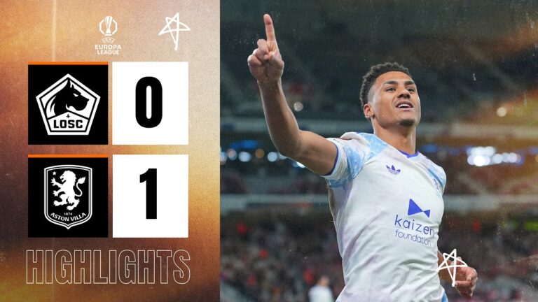 WATKINS WINNER Seals First Leg Victory LOSC Lille 0-1 Aston Villa Europa League Highlights