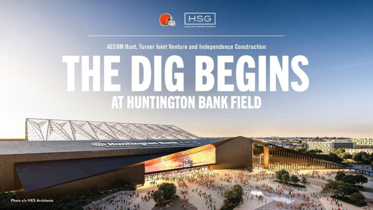 Digging Begins for New Huntington Bank Field