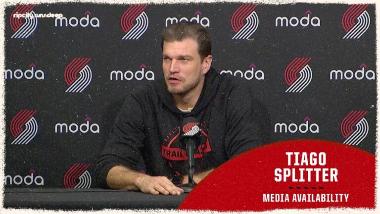 Tiago Splitter Pregame Media Availability Portland Trail Blazers vs Utah Jazz March 13, 2026