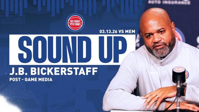 Post-Game Press Conference: J.B. Bickerstaff Pistons vs. Grizzlies  03.13.26
