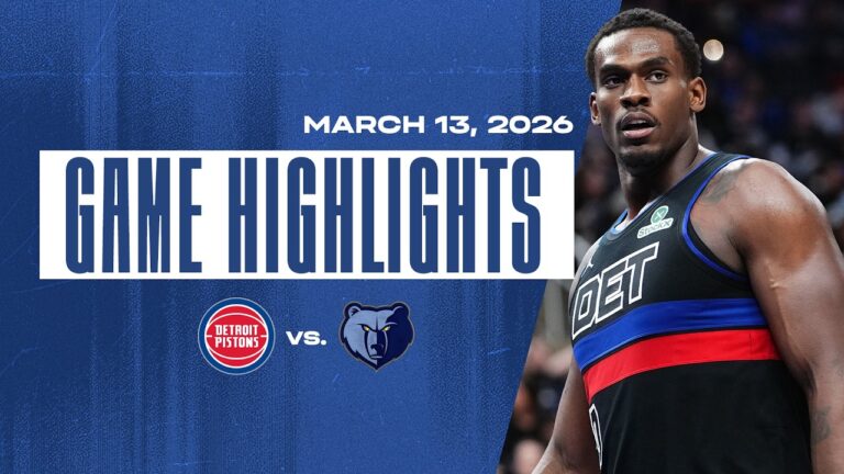 Detroit Pistons vs. Memphis Grizzlies Game Highlights 03.13.26