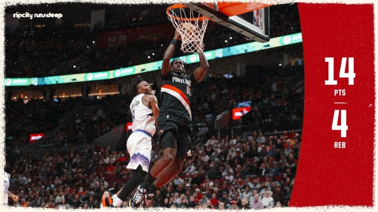 Sidy Cissoko HUSTLES And Has 14 Points In Win Against Jazz Portland Trail Blazers March 13, 2026