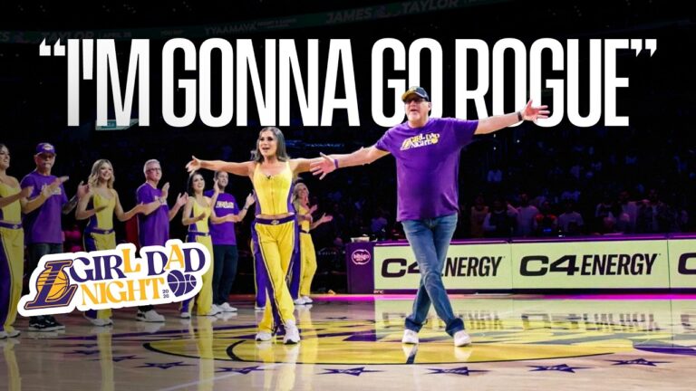 Mic’d Up: Laker Girls’ Dads Put on Surprise Performance