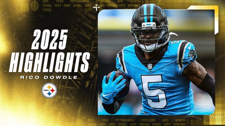 Rico Dowdle’s 2025 Highlights Pittsburgh Steelers
