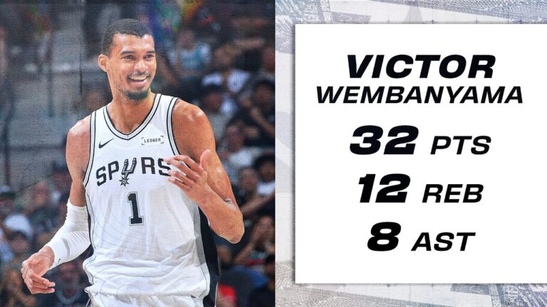 Victor Wembanyama Drops 32 Points In Big Win At Home!
