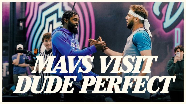 The Dallas Mavericks visit Dude Perfect
