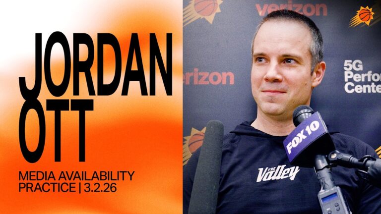 Head Coach Jordan Ott Practice Media Availability Phoenix Suns 3-2-26