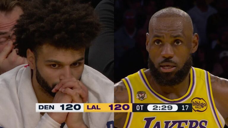 Final 5.2 Seconds of Regulation INSANE OT ENDING in Nuggets vs Lakers March 14, 2026