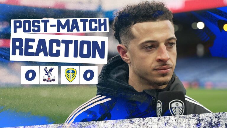We showed fight and character Ethan Ampadu Crystal Palace 0-0 Leeds United