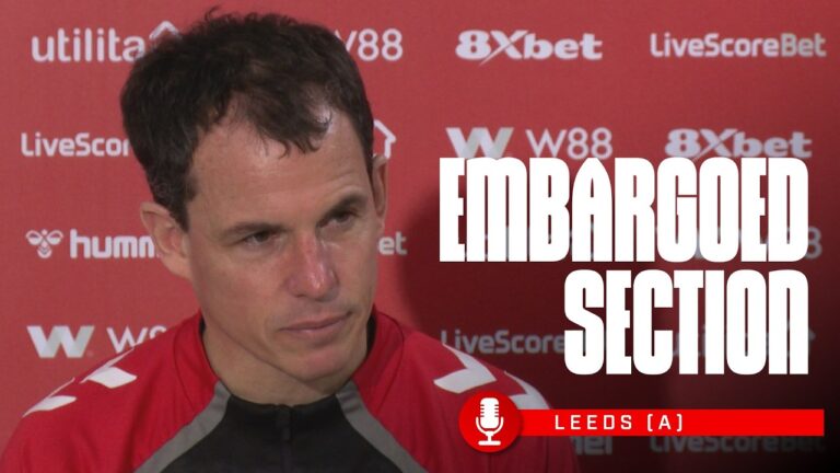 Leeds United Press Conference Embargoed Section