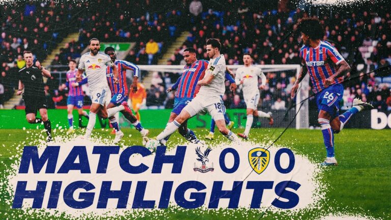 Red card drama Crystal Palace 0-0 Leeds United Premier League highlights