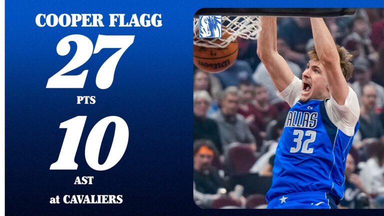 Cooper Flagg (27 PTS 10 AST) at Cleveland Cavaliers March 15, 2026