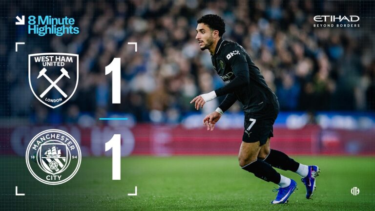EXTENDED HIGHLIGHTS West Ham 1-1 Man City City drop points after Bernardo opener!