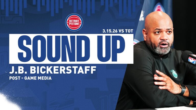 Post-Game Press Conference: J.B. Bickerstaff Pistons vs. Toronto Raptors 03.15.26