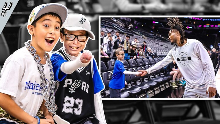 Stephon Castle and Spurs Make Make-A-Wish Kid’s Gameday Dreams Come True