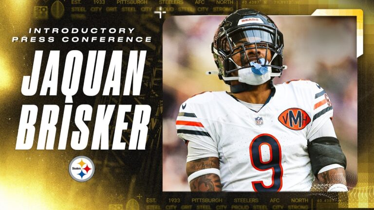 Jaquan BriskerIntroductory Press Conference Pittsburgh Steelers