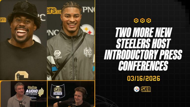 Two More New Steelers Host Press Conferences SNR Drive (Mar.16) Pittsburgh Steelers