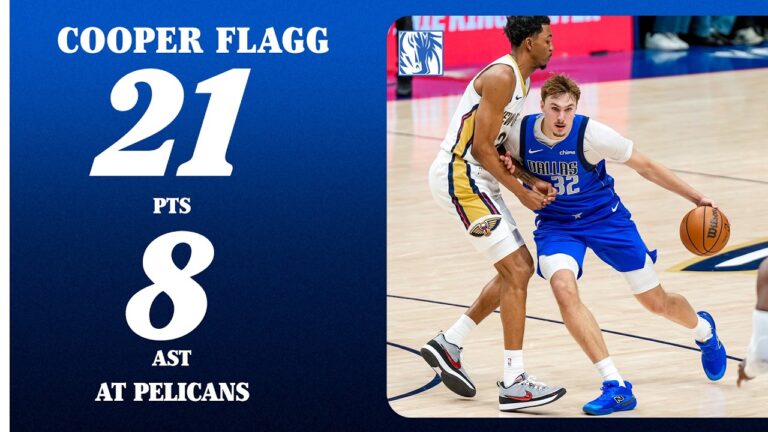 Cooper Flagg (21 PTS 8 AST) at New Orleans Pelicans March 16, 2026