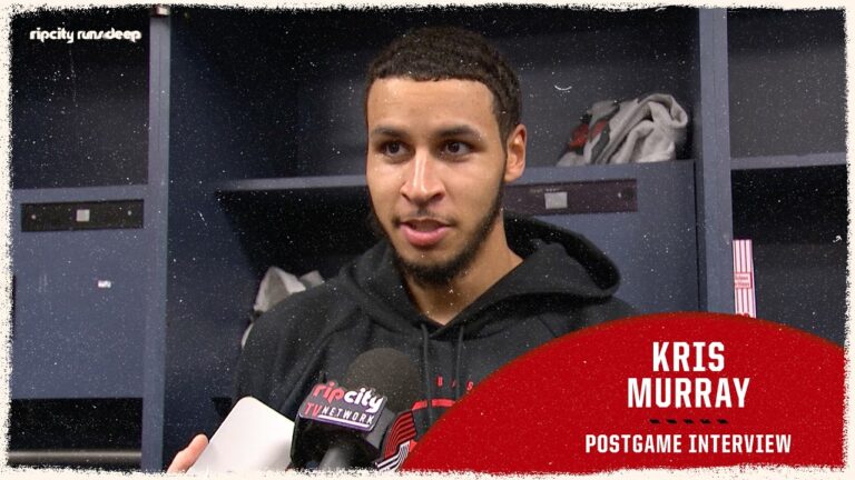Kris Murray Discusses His Big Quarter, 14 Points in Win Portland Trail Blazers March 16, 2026