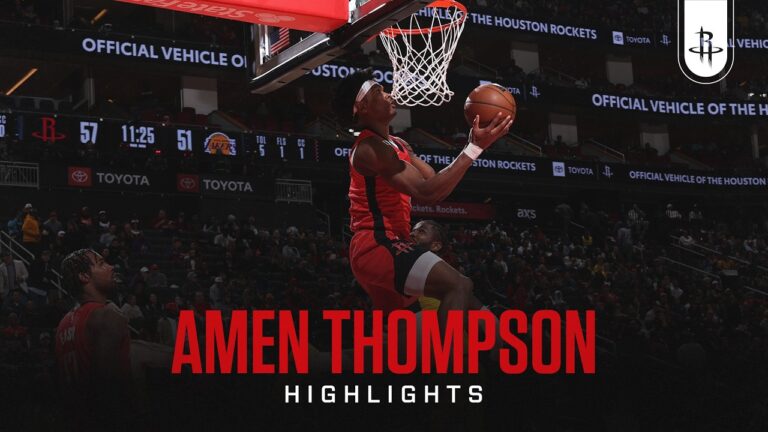 Amen Thompson (19 points) Highlights vs. Los Angeles Lakers