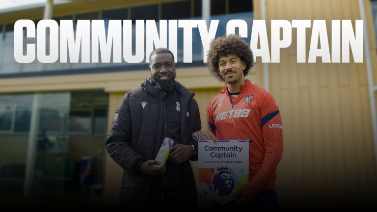 Chris Richards presents Premier League 2026 Community Captain award