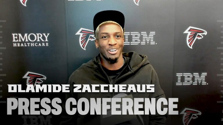 Falcons Wide Receiver Olamide Zaccheaus on returning to Atlanta Press Conference