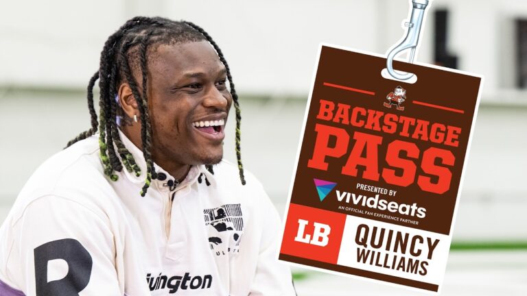 Quincy Williams is READY to be an All-Pro in Cleveland Backstage Pass