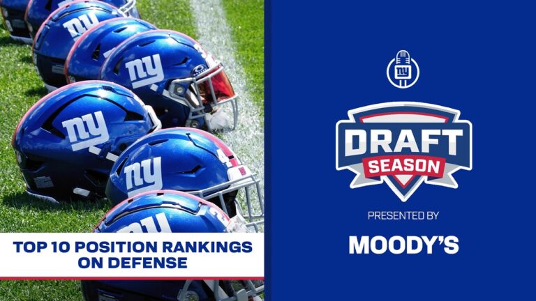 Top 10 Position Rankings on Defense Draft Season New York Giants