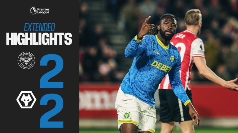 Armstrong and Arokodare net in draw! Brentford 2-2 Wolves Extended Highlights