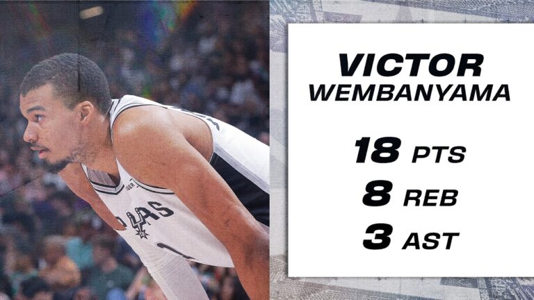 Wemby Shows Out In Sacramento with 18 PTS and 8 REB!