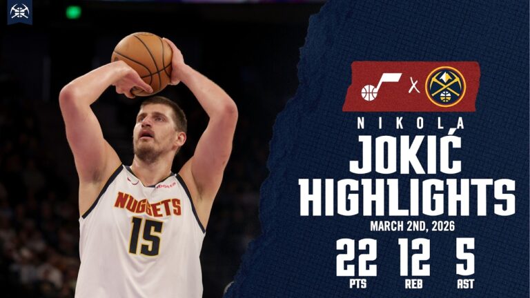 Nikola Jokić Game Highlights DEN Win vs. UTA