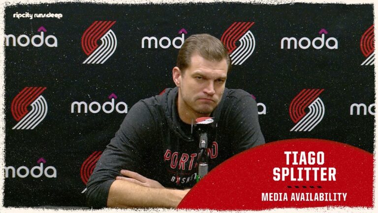 Tiago Splitter Pregame Media Availability Portland Trail Blazers Indiana Pacers March 18, 2026